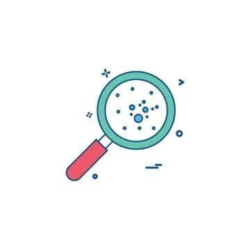 Bacteria icon design vector Stock Illustration