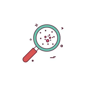 Bacteria icon design vector Illustrazione stock
