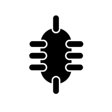 Bacteria icon illustration isolated vector sign symbol Stock Illustration