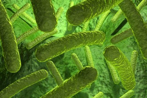 Bacteria.. Stock Illustration