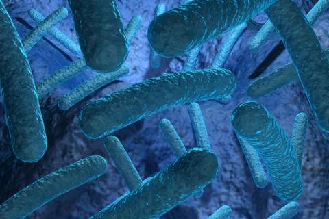 Bacteria.. Stock Illustration