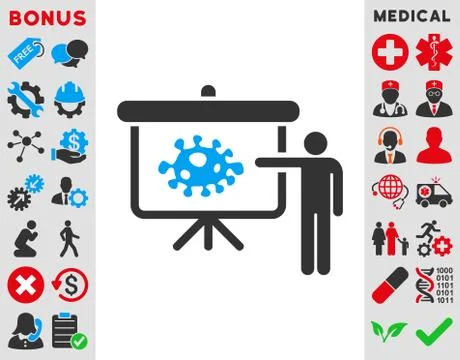 Bacteria Lecture Icon Illustrazione stock