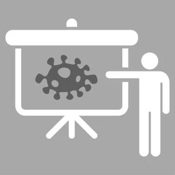 Bacteria Lecture Vector Icon Stock Illustration