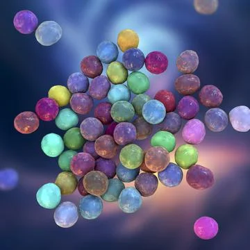 Bacteria methicillin-resistant Staphylococcus aureus MRSA Ilustração Stock