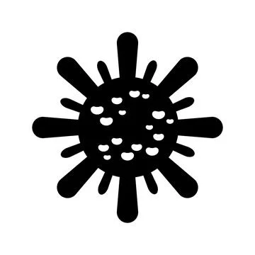 Bacteria, microbes, virus icon Stock Illustration