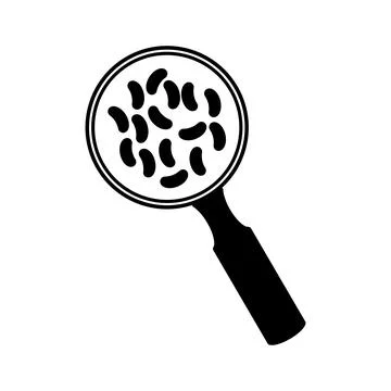 Bacteria, microbes, virus icon Stock Illustration