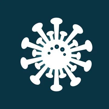 Bacteria, microbes, virus icon Stock Illustration