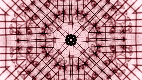 Bacteria multiplying and growing in abstract environment of kaleidoscopic Stock Footage 130908862