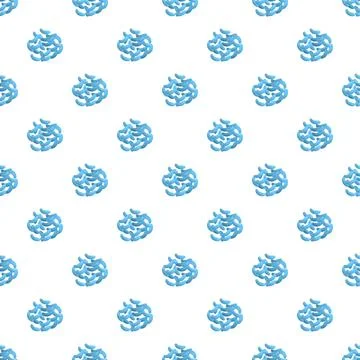 Bacteria or virus cells repeating medical pattern Stock Illustration