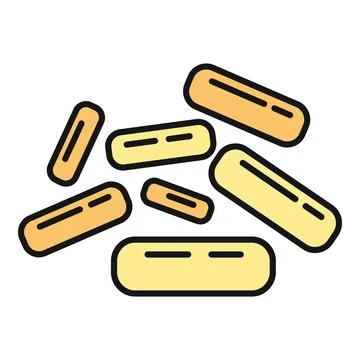 Bacteria or virus particles floating in a healthcare environment Stock-Illustration