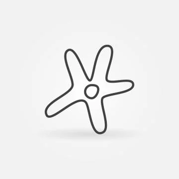 Bacteria outline vector icon or design element Illustrazione stock