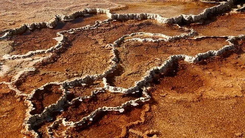 Bacteria Pools in Yellowstone Stock Footage 89411776