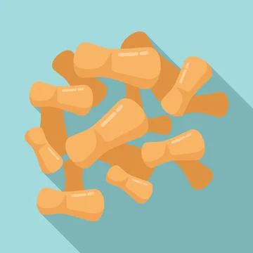 Bacteria probiotic icon flat vector. Gut prebiotic Illustrazione stock