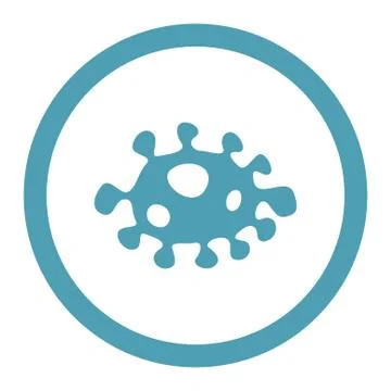Bacteria Rounded Raster Icon Illustrazione stock