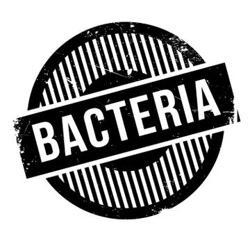 Bacteria rubber stamp 스톡 일러스트