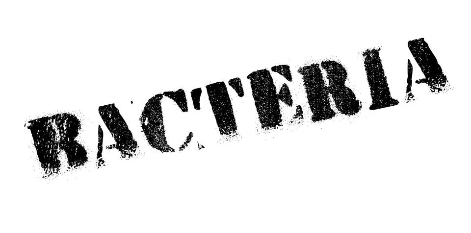Bacteria rubber stamp 스톡 일러스트