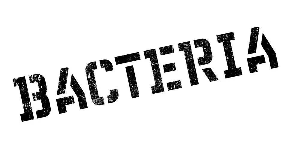 Bacteria rubber stamp 스톡 일러스트