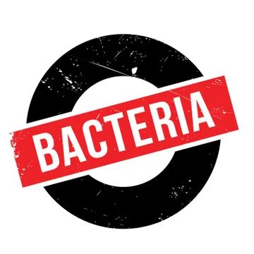 Bacteria rubber stamp 스톡 일러스트