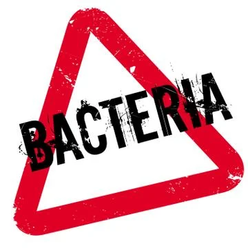 Bacteria rubber stamp 스톡 일러스트