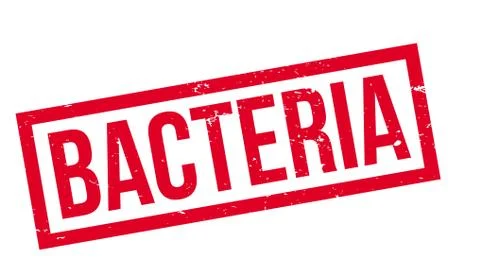 Bacteria rubber stamp 스톡 일러스트