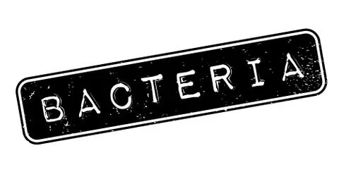 Bacteria rubber stamp 스톡 일러스트