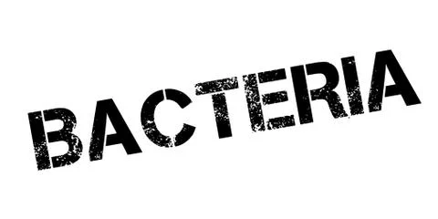 Bacteria rubber stamp 스톡 일러스트