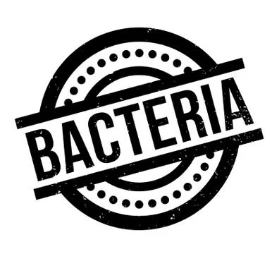 Bacteria rubber stamp 스톡 일러스트