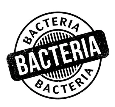 Bacteria rubber stamp 스톡 일러스트