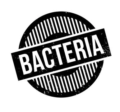 Bacteria rubber stamp 스톡 일러스트