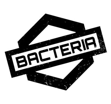 Bacteria rubber stamp 스톡 일러스트