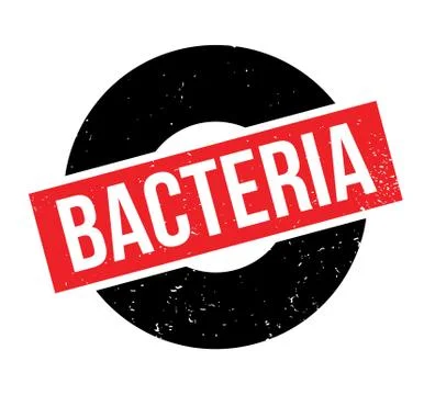 Bacteria rubber stamp 스톡 일러스트