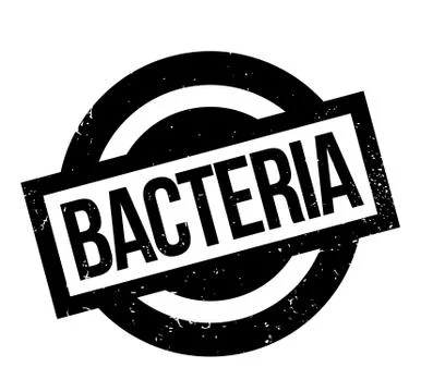 Bacteria rubber stamp 스톡 일러스트