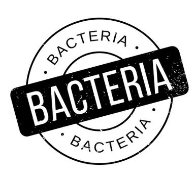 Bacteria rubber stamp 스톡 일러스트