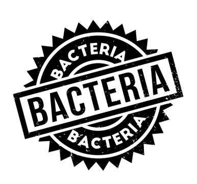 Bacteria rubber stamp 스톡 일러스트