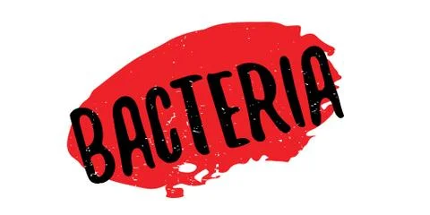 Bacteria rubber stamp 스톡 일러스트