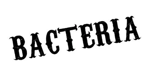 Bacteria rubber stamp 스톡 일러스트