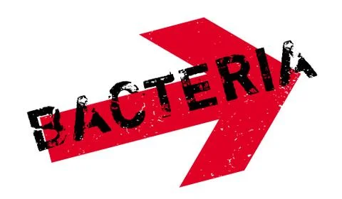 Bacteria rubber stamp 스톡 일러스트