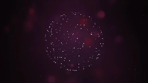 A bacteria turning around over violet background. Stock Footage 124762691