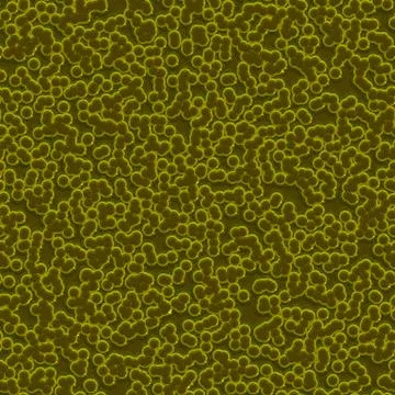 Bacteria under microscope Stock Illustration