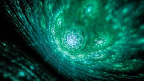 Bacteria under microscope Stock Illustration