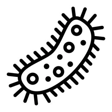 Bacteria Vector Icon Design Illustration Stock Illustration