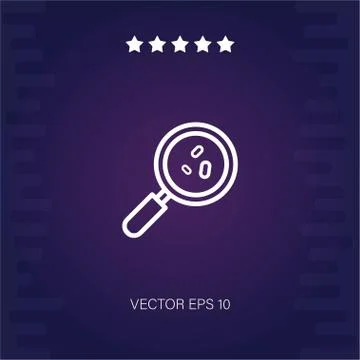 Bacteria vector icon Stock Illustration