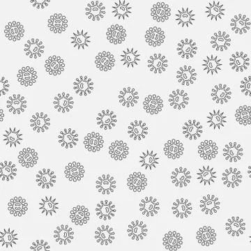 Bacteria vector minimal seamless pattern 스톡 일러스트