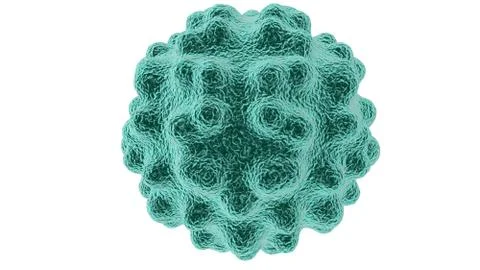 Bacteria virus 3D render Stock Illustration