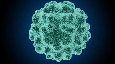 Bacteria virus 3D render Stock Illustration