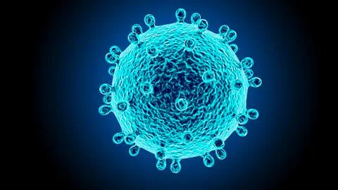 Bacteria virus 3D render Stock Illustration