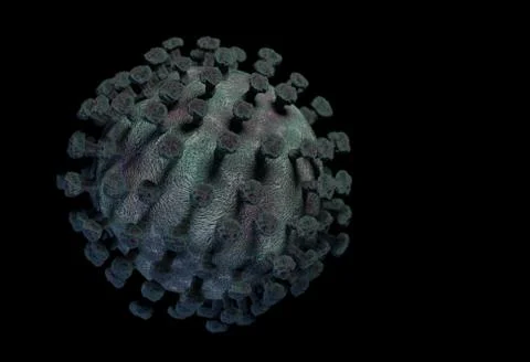Bacteria, virus, cell 3d illustration Stock Illustration
