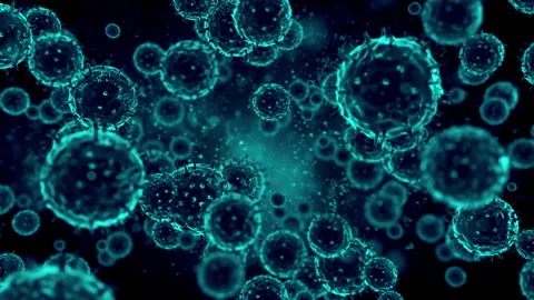 Bacteria virus cell animation video Video stock 310221302