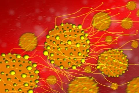 Bacteria, virus or microbe. Stock Illustration