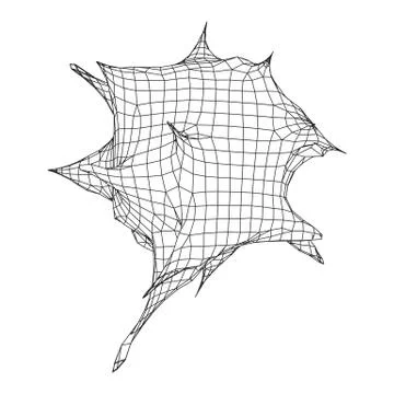 Bacteria virus wireframe mesh 스톡 일러스트